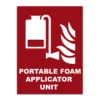 Portable Foam Applicator Unit Signage
