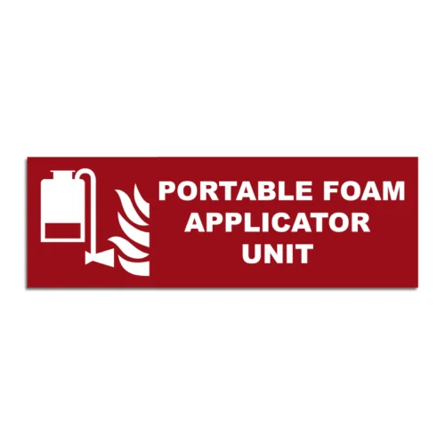 Portable Foam Applicator Unit Signage