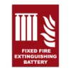 Fixed Fire Extinguishing Battery Signage