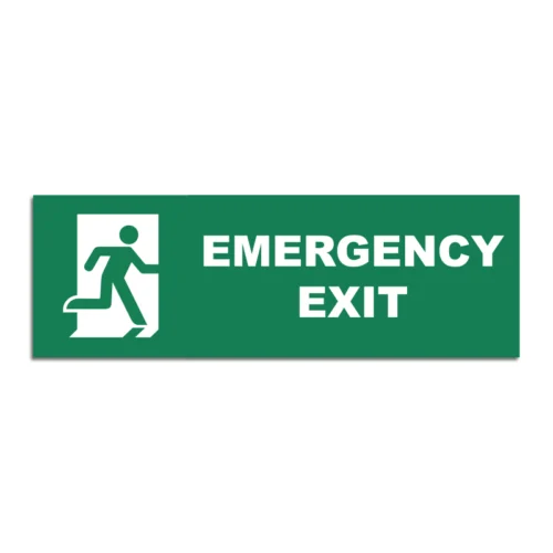 Emergency Exit (Right Hand) Signage