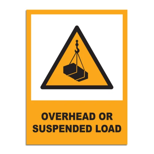 Overhead Or Suspended Load Signage