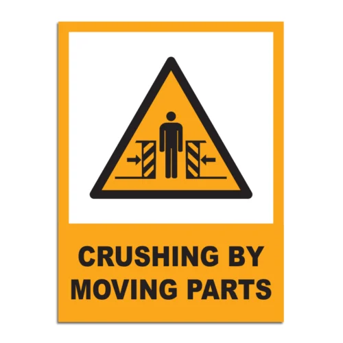 Crushing By Moving Parts Signage