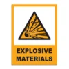 Explosive Materials Signage
