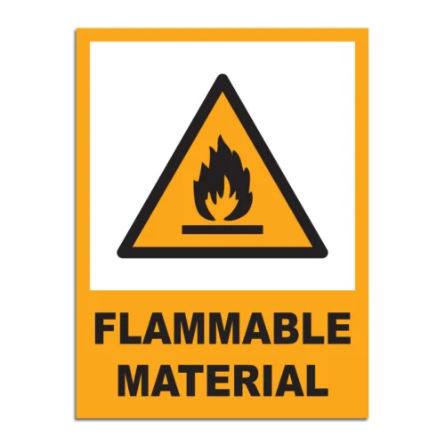 Flammable Material Signage