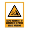 Rapid Movement Of Workpiece In Press Brake Machine Signage