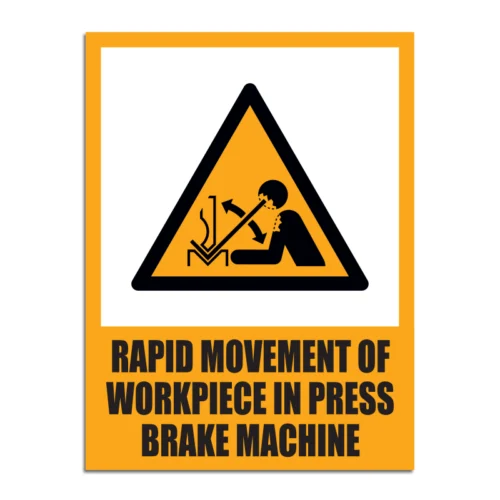 Rapid Movement Of Workpiece In Press Brake Machine Signage