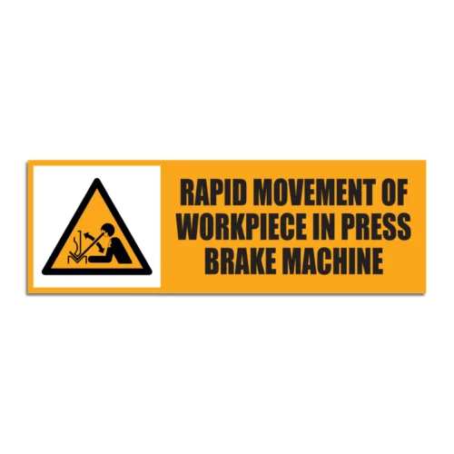 Rapid Movement Of Workpiece In Press Brake Machine Signage
