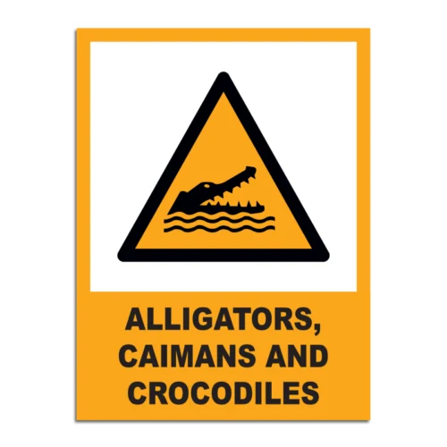 Alligators, Caimans And Crocodiles Signage