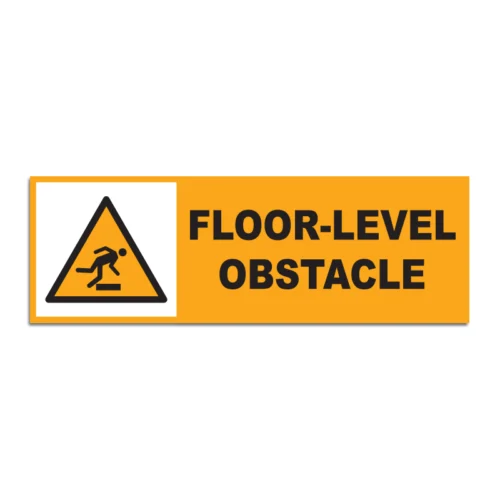 Floor-Level Obstacle Signage