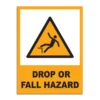 Drop Or Fall Hazard Signage