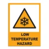 Low Temperature Hazard Signage