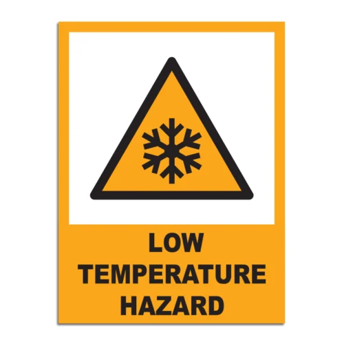 Low Temperature Hazard Signage