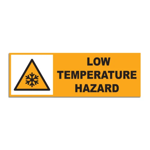 Low Temperature Hazard Signage